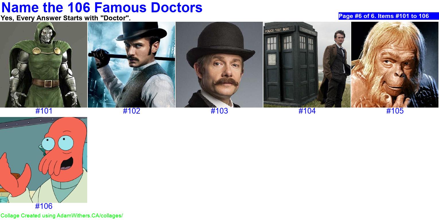 CollageC: guessDoctors Page 6